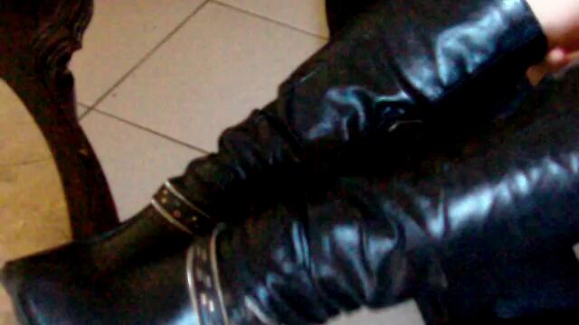 Meine Geil Leder-Stiefel..!!!