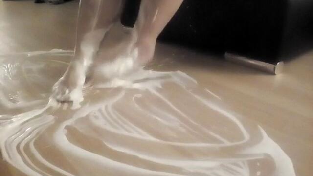 Sahne Matscherei Sploshing whipped cream