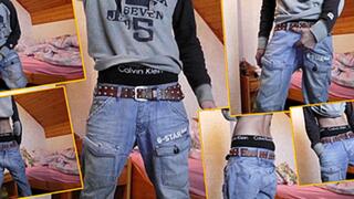 Skater Boy sagging in sexy Jeans