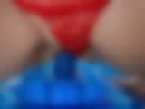 Rotes Negligee + blauer Dildohocker - Bild 7 von 50