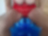 Rotes Negligee + blauer Dildohocker - Bild 17 von 50