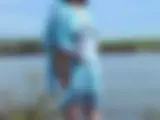 Lady im blauen Strandkleid 2 - Bild 4 von 15