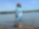 Lady im blauen Strandkleid 2 - Bild 5 von 15