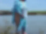 Lady im blauen Strandkleid 2 - Bild 10 von 15