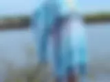 Lady im blauen Strandkleid 2 - Bild 13 von 15