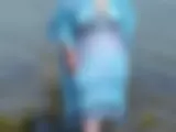 Lady im blauen Strandkleid 2 - Bild 14 von 15