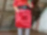 Lady im roten Samt Minikleid 1 - Bild 7 von 15