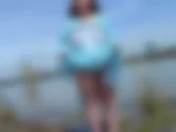 Lady im blauen Strandkleid 1 - Bild 1 von 15