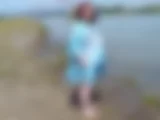Lady im blauen Strandkleid 1 - Bild 5 von 15