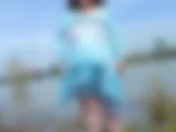 Lady im blauen Strandkleid 1 - Bild 9 von 15