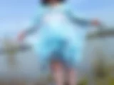 Lady im blauen Strandkleid 1 - Bild 10 von 15