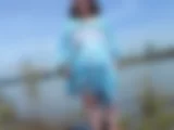 Lady im blauen Strandkleid 1 - Bild 12 von 15